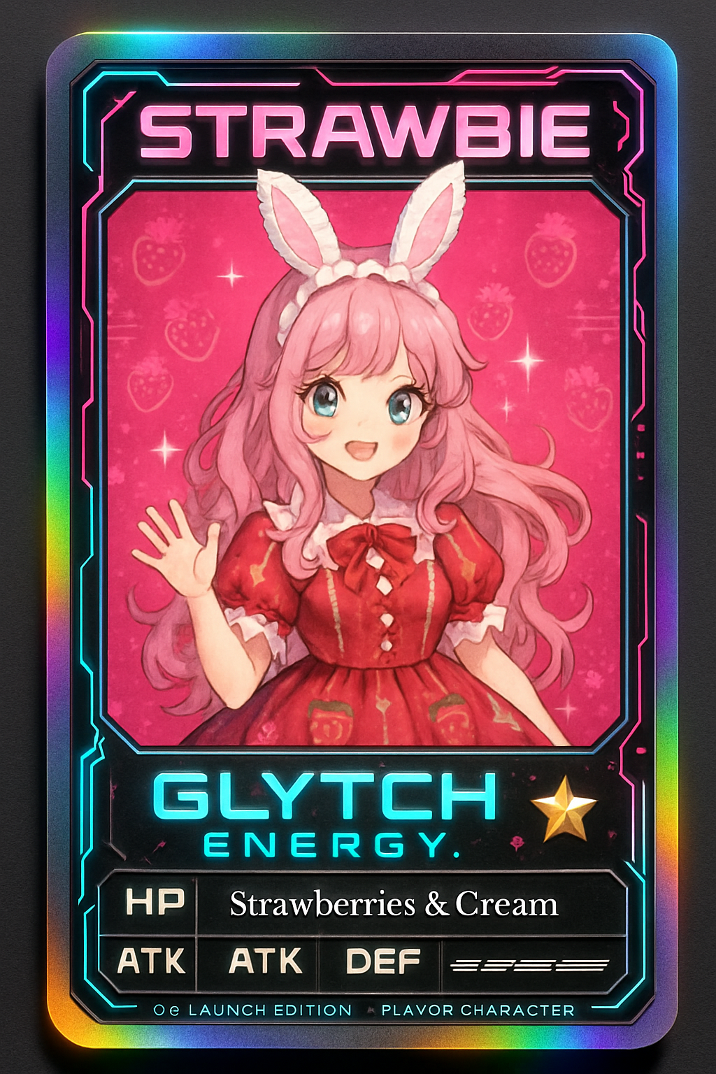 Strawbie Character Card