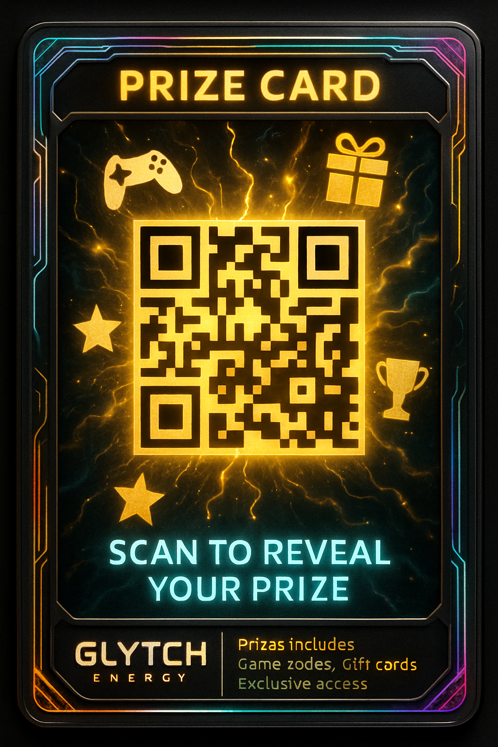 Gold Prize QR Card